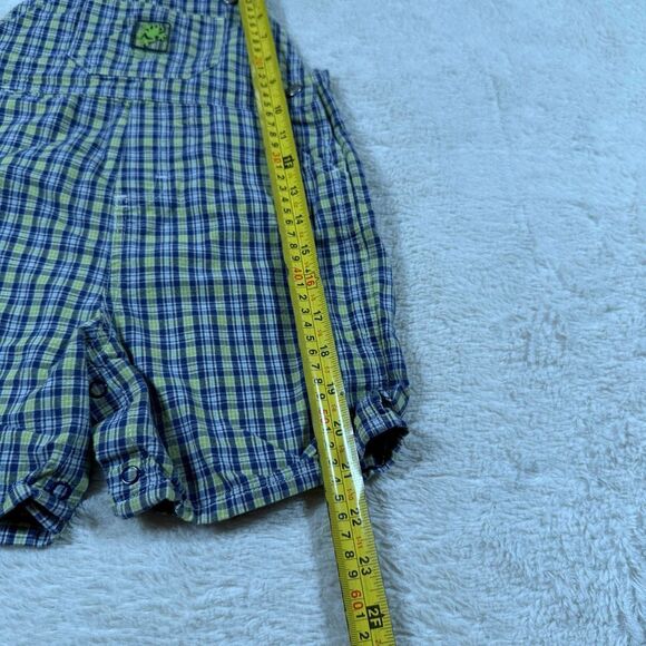 Vintage OshKosh B’Gosh Plaid Frog Boys Overalls - Picture 5 of 7